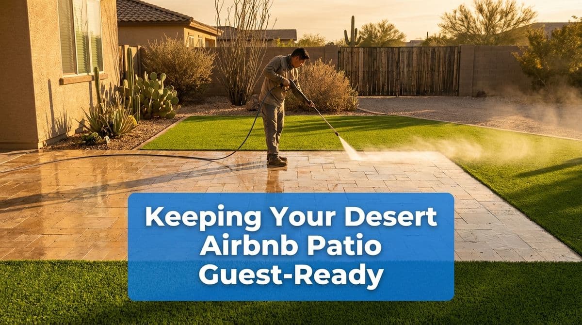 Blog post How We Keep Desert Airbnb Patios Guest‑Ready image