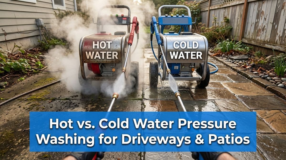 Blog post Hot vs. Cold Water Pressure Washing for Driveways & Patios image