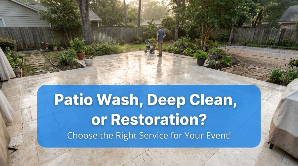 Blog post Patio Wash, Deep Clean, or Restoration for Events? image