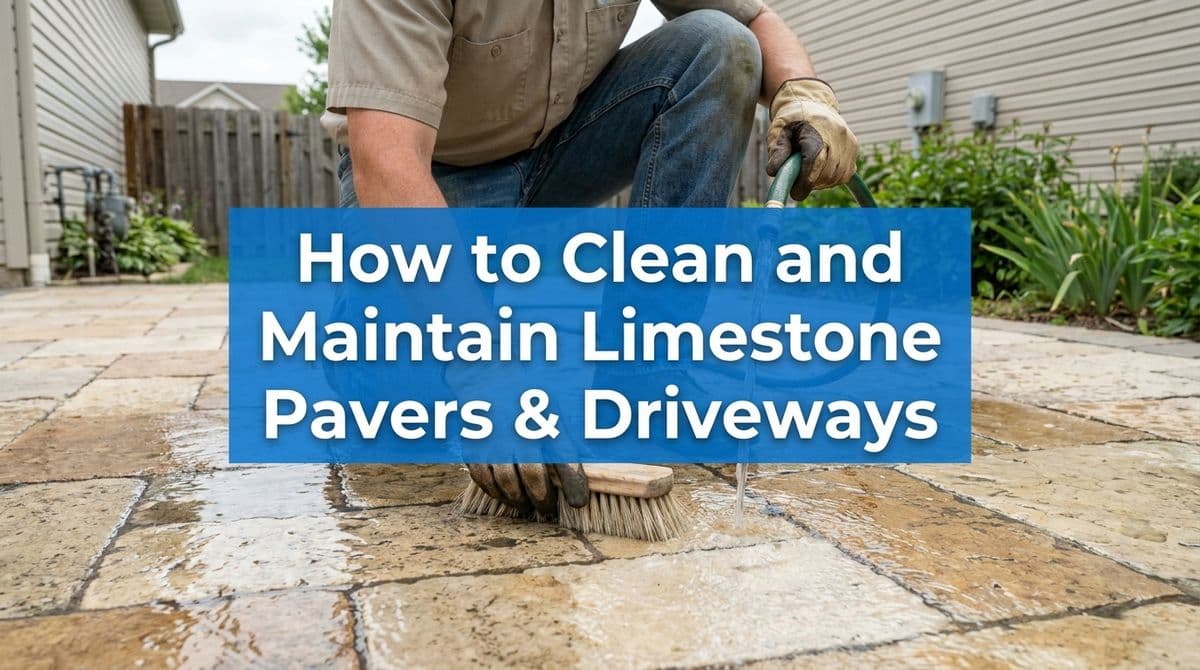 How to Clean and Maintain Limestone Pavers & Driveways image
